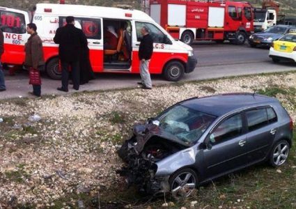 إصابتان في حادث سير غرب جنين