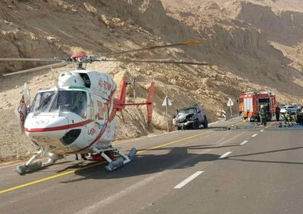 5 مصابين بحادث سير مروع على طريق إيلات