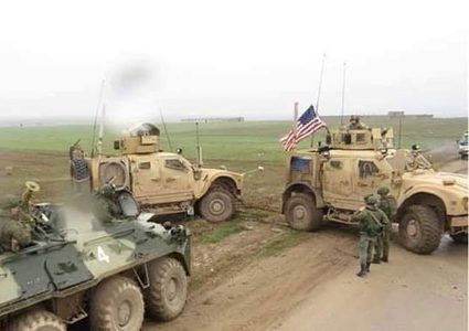 مطاردة جديدة بين القوات الروسية والأمريكية في شمال شرق سوريا