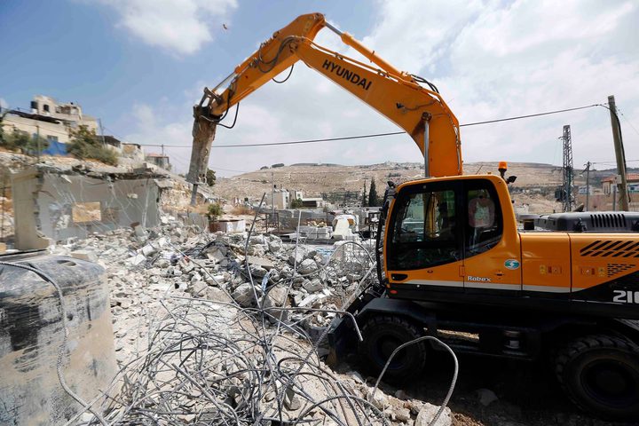 القدس: الاحتلال يهدم منزلا قيد الانشاء في جبل المكبر