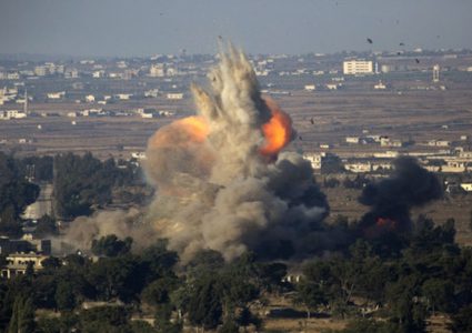 انفجارات قرب السياج الحدودي بين سوريا ودولة الاحتلال