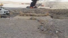 مقتل طيار أفغاني بعد تحطم مروحيته جنوبي البلاد