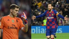 ميسي يوجه رسالة خاصة لحارس ريال مدريد السابق كاسياس