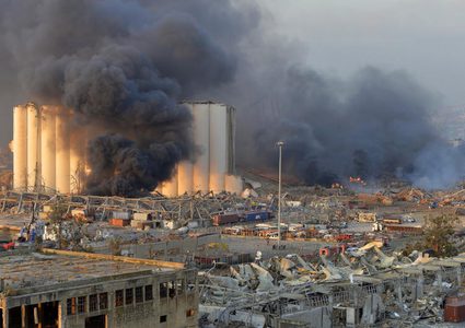 100 قتيل و (4) آلاف إصابة في إنفجار  بيروت