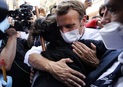 ماكرون: فرنسا لن تتخلى ابداً عن اللبنانيين