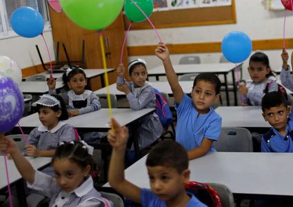 التعليم بغزة:الطلبة الجدد الملتحقين في الصف الأول بلغ 20.681