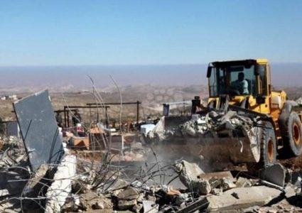الاحتلال يهدم خيمة سكنية جنوب الخليل