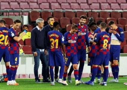 برشلونة يعلن إصابة أحد لاعبيه بفيروس كورونا