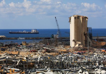 ‫دمار هائل في العاصمة اللبنانية نتيجة انفجار مرفأ بيروت