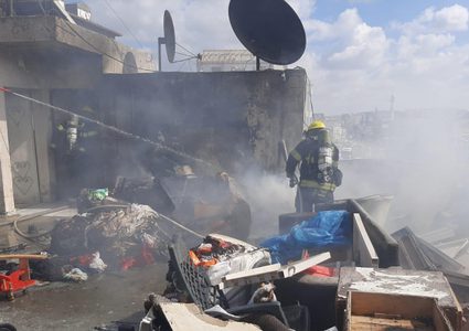 إصابة إثر حريق في باقة الغربية