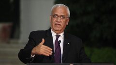 عريقات يثمن موقف البحرين والتزامها بمبادرة السلام العربية