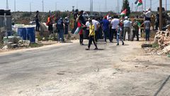 سلفيت: قوات الاحتلال تقمع مسيرة في قرية حارس