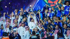 تتويج نادي الهلال بلقب بطل الدوري السعودي للمحترفين
