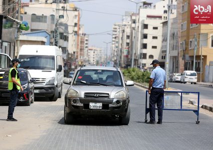 استمرار حظر التجوال في قطاع غزة لمواجهة كورونا