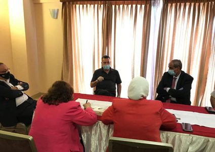 الوفد الوزاري يلتقي بممثلين عن قطاع البنية التحتية في غزة