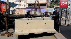 جانب من الاجراءات لمنع تفشي فيروس كورونا في قطاع غزة