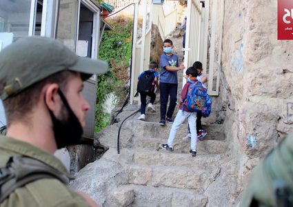 عودة الطلاب للمدارس في البلدة القديمة في مدينة الخليل