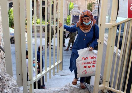 عودة الطلاب للمدارس في البلدة القديمة في مدينة الخليل