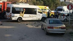 الطيبة: إصابة سائق بجراح متوسطة في حادث سير