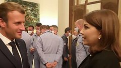 ماكرون وماجدة الرومي يكسران قواعد الاجراءات الوقائية