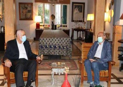 وليد جنبلاط يوصي هنيه بضرورة وحدة الموقف الفلسطيني