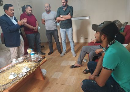 أمين سر حركة فتح في إسطنبول يتفقد أبناء الجالية الفلسطينية