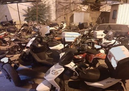 الشرطة تضبط 14 دراجة نارية مخالفة في نابلس