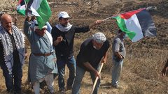 الاحتلال يطلق قنابل الغاز على المشاركين بفعالية وطنية جنوب نابلس