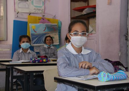 بداية العام الدراسي في مدرسة عمر المختار الاساسية للبنات بنابلس