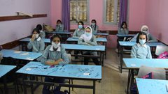 بداية العام الدراسي في مدرسة عمر المختار الاساسية للبنات بنابلس