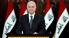 الرئيس العراقي يؤكد على ضرورة ايجاد حل عادل وشامل للشعب الفلسطيني