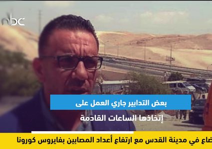 الأوضاع في مدينة القدس مع ارتفاع أعداد المصابين بفيروس كورونا