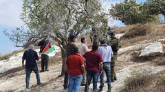 مسيرة شعبية في قرية عصيرة القبلية جنوب نابلس