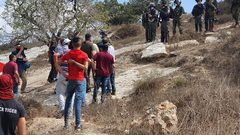 مسيرة شعبية في قرية عصيرة القبلية جنوب نابلس