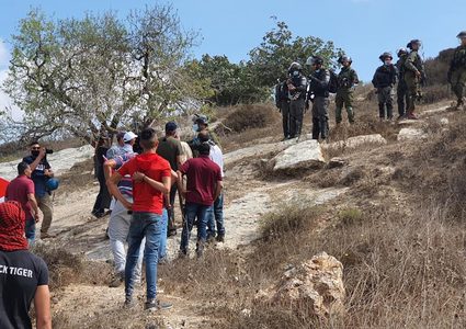 مسيرة شعبية في قرية عصيرة القبلية جنوب نابلس
