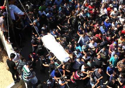 غزة تشيّع جثمانيْ الشهيدين الصيادين