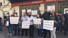 وقفة احتجاجية في بيت لحم للعاملين في القطاع السياحي