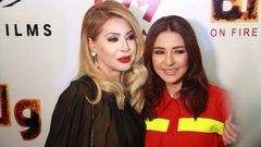 المطربة نوال الزغبي تحتفل بعيد ميلاد ماغي بو غصن