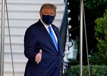 ترامب يعلن أنه سيغادر المستشفى