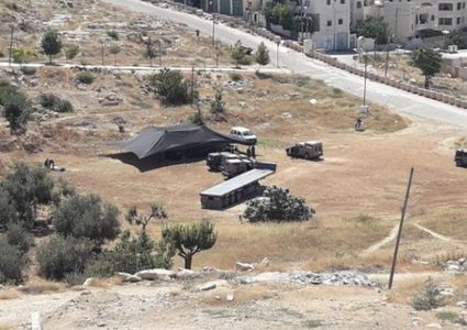 الجبور :إقامة خيمة استيطانية شرق يطا يعقبه مخططات استيطانية