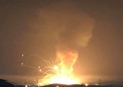 انفجار خزان "مازوت" في العاصمة اللبنانية بيروت