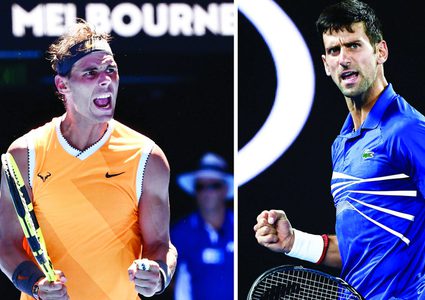 نوفاك دجوكوفيتش يصطدم برافائيل نادال في نهائي رولان غاروس