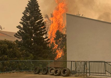 استمرار عمليات إطفاء الحرائق في جبال الناصرة