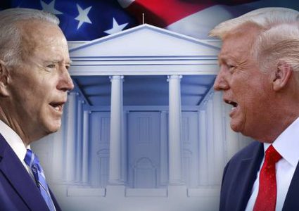 بايدن يتقدم على ترامب في ولايتين