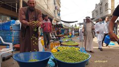 سوق الزيتون بمدينة خانيونس في قطاع غزة