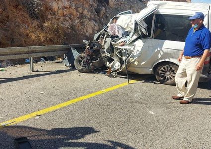 وقوع حادث سير في شارع نابلس رام الله