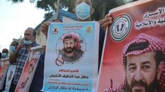 وقفة تضامنية دعما للأسير المضرب ماهر الأخرس في رام الله