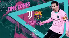 موعد مباراة يوفنتوس وبرشلونة في دوري ابطال اوروبا
