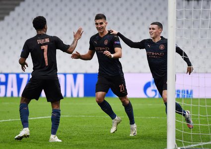 السيتي يدك شباك مضيفه مارسيليا بثلاثية نظيفة