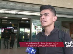 ما رأيك بدور مؤسسات المجتمع المدني والجمعيات الخيرية في فلسطين؟